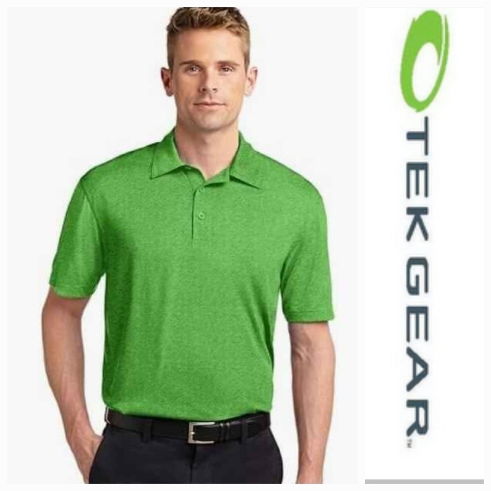 NWT Kohl's Tek Gear Men's Turf Green Golf Polo ~L